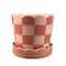 Mini Checkered Ceramic Pot by Ashland®